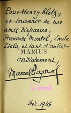 Marcel Pagnol Marius pour Henri Klotz 350 € années 45' port et assurance offerts
