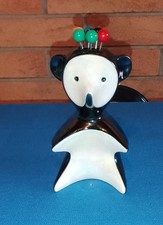 Porte-pic Verceram En Céramique/ Faïence Émaillée Irisé, 1950 Animal Panda...