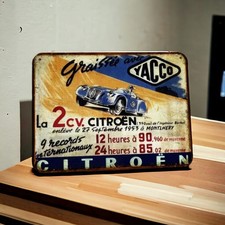 plaque métal vintage Citroën