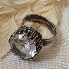 Bague Brutaliste Argent Massif