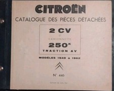 Citroen 2 Cv Et Camionnette 250k Traction AV modèles 1949 A 1963 Ref 0006  