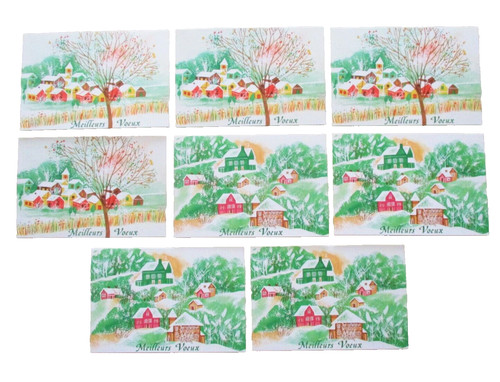 Cartes voeux vintage yves - 8,