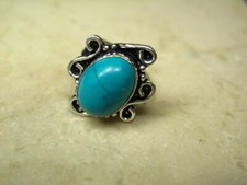 1 Bague sertie ethnique Argent