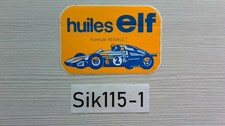 F1 AUTOCOLLANT HUILES ELF