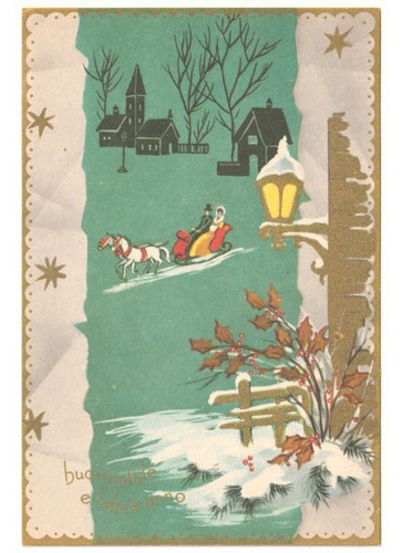 Carte postale vintage - carte, joyeux