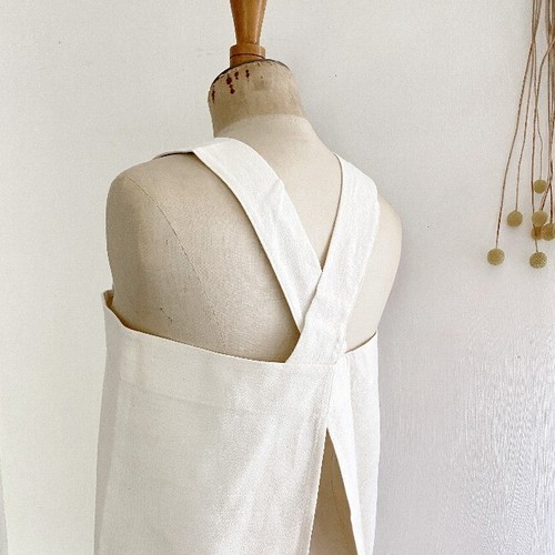 Tablier lin ancien - tablier,