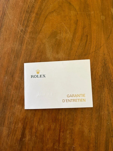 Rolex rare garantie - rolex,