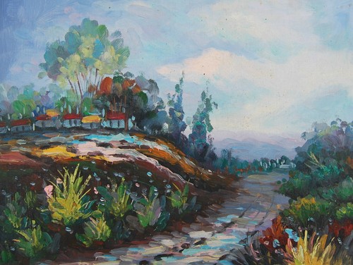 Tableau peinture huile sur - tableau,