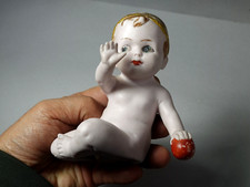 Ancien poupon biscuit porcelaine Germany vers 1930-50 Bon état B05