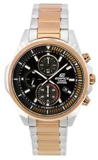 Casio Edifice Cadran Noir Deux Tons Quartz EFR-S572GS-1A 100M Montre Hommes