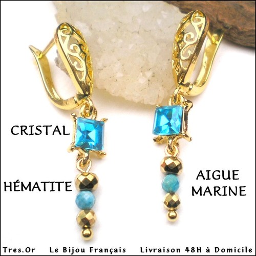 Boucles oreille cristal - boucles, d'oreille