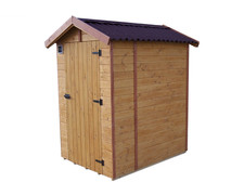 habrita abri wc en panneaux 1.81 m² équipement lave-mains ed1419wc 