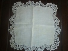 ANCIEN MOUCHOIR DE MARIEE 3 EN