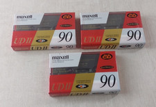 Lot de 3 cassettes audio vierges, Maxell UDII 90, England, vintage