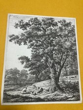 Anthonie WATERLOO ANTHONIUS 10  GRAVURE DONT CHASSE SANGLIER EPIEUX SIGNE RARE 