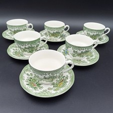UNICORN TABLEWARE - 6 TASSES À THÉ EN FAÏENCE ANGLAISE ASIATIC PHEASANTS