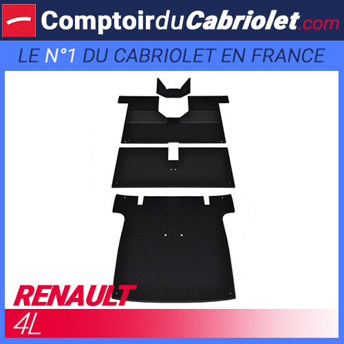 Kit tapis moquette - noir, 4
