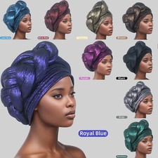 Africaine Nigériane Femme Tresse Tête Wrap Casquette Turban Chapeau Gele Headtie