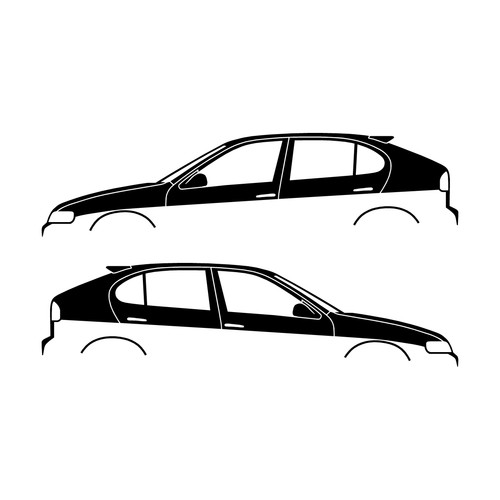 Set car decal stickers - set, of