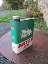 ANTAR 2T'N hors bord  , bidon huile ancien oil can tin