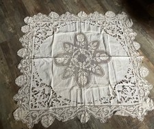 ANCIENNE NAPPE BRODERIE