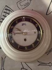 HORLOGE MURALE VINTAGE SML BAKÉLITE CRÈME ANNÉES 1940-1950