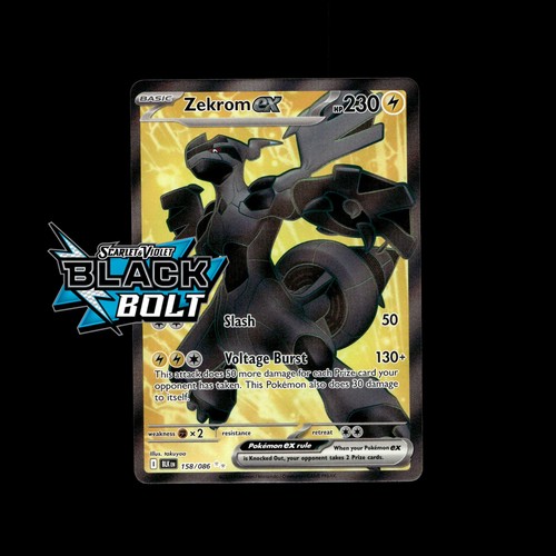 Black bolt pokemon cards - black,