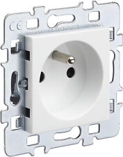 casual mécanisme 2P+T + cache blanc + support métal DEBFLEX