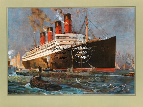 Cunard paquebot aquitania - cunard,