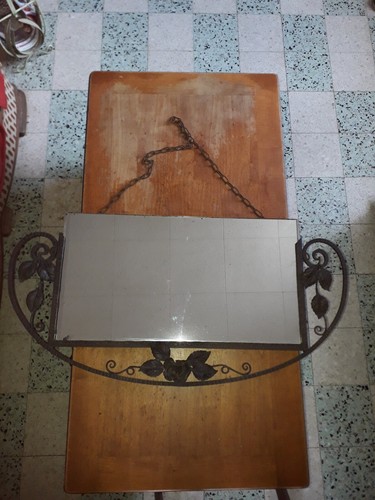 Ancien miroir fer - ancien,