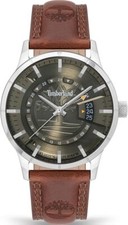 Montre Homme Timberland Bracelet En Cuir Véritable Cadran Olive Sac À Dos Cadeau