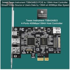 PCIE Firewire 1394A Card for