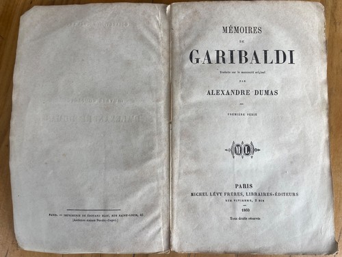 Mémoires garibaldi par - garibaldi,