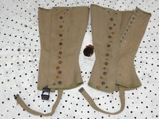 Paire de guetres us américain terrain wwii ww2