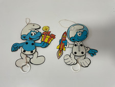 TBE  / RARE / MARIONNETTES  LES SCHTROUMPFS / LE COSMO SCHTROUMPFS / PEYO 1984