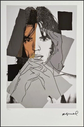 Andy warhol mick jagger - andy, signé