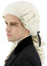 Perruque baroque avec tresse
