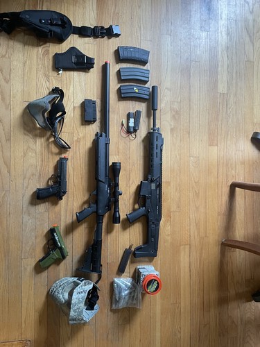 Lot airsoft guns and - lot, of