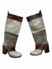 Maison Martin Margiela  Patchwork Leather & Suede High Boots Size 37,5 US 6,5