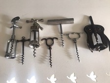 Joli lot de 7 anciens tire bouchon dont JP à  crémaillère