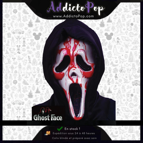 Bleeding ghost face mask - bleeding,