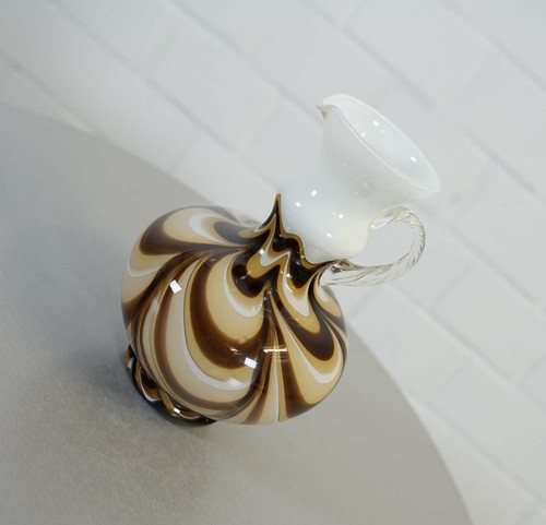 Vase anses amphore opaline - amphore,