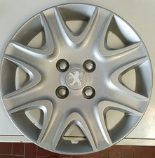LOT DE 4 ENJOLIVEURS PEUGEOT 308 / 207 POUR JANTES 15" AVEC  LOGO