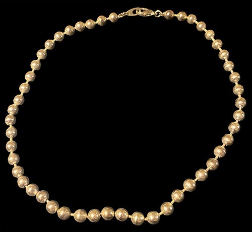 Collier perles rondes couleur - perles,