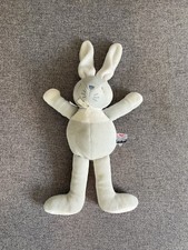 Doudou Lapin Bleu Et Blanc