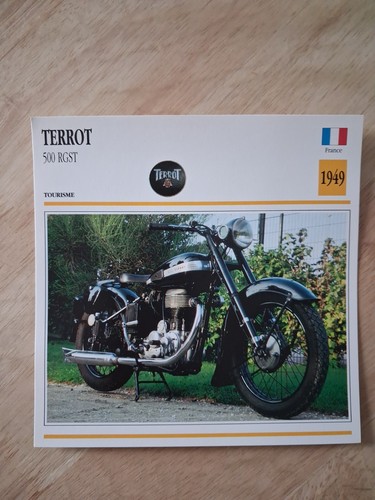 Terrot 500 rgst fiche carte - 500,
