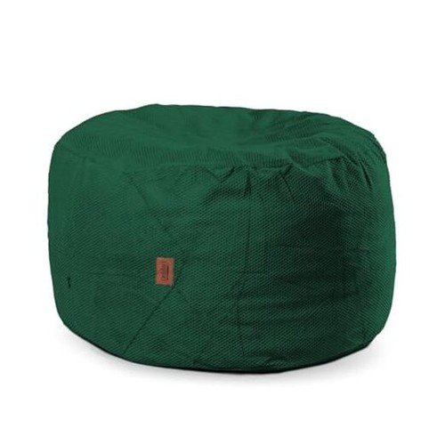 Chenille bean bag pouf - chenille,