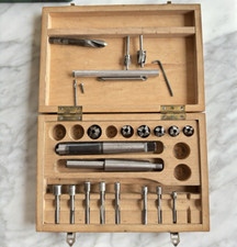 DELTAL Modular Counterbore Cutter Set with Morse Taper Mounting Arbors & Plots