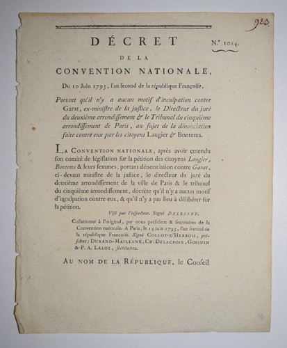 Garat denonciation laugier - garat,