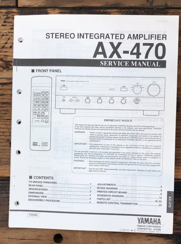 Yamaha 470 amplifier - yamaha,